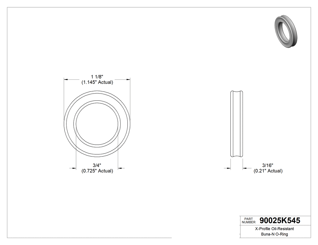 Technical drawing - 90025K545